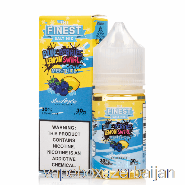 Vape Box Azerbaijan Blue-Berries Lemon Swirl MENTHOL - The Finest Candy Edition Salt Nic - 30mL 50mg